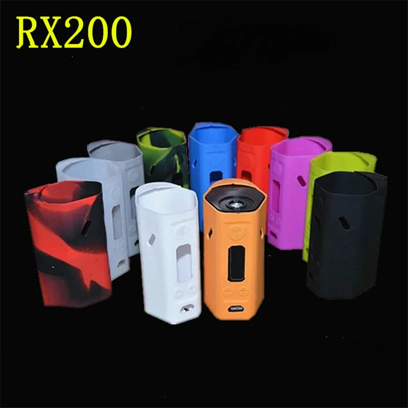 10 шт. силиконовые чехлы для Wismec Reuleaux RX200 TC RX 200|cover skin|cover red skincover case skin |