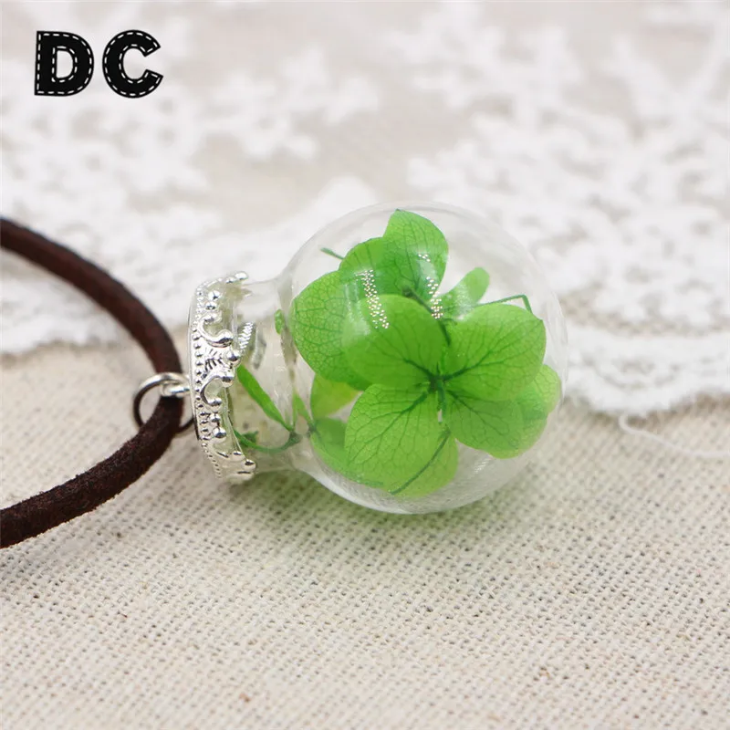 Женский Прозрачный кулон в виде маргаритки из сухого стекла DC 2019 ожерелье чокер с