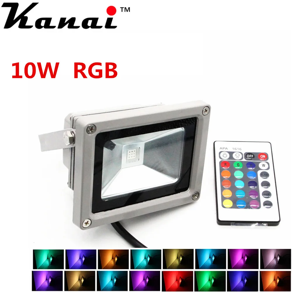 Новый Уличный RGB теплый белый Светодиодный прожектор 10 Вт 20 30 50 100 Настенный