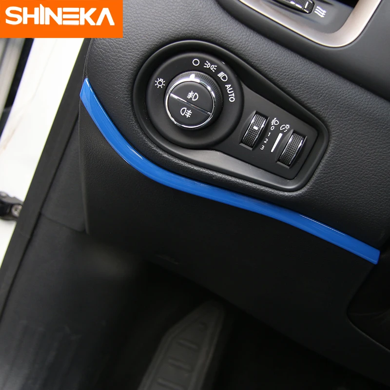 SHINEKA для Jeep Renegade 2018 + декоративные наклейки салона автомобиля приборной панели