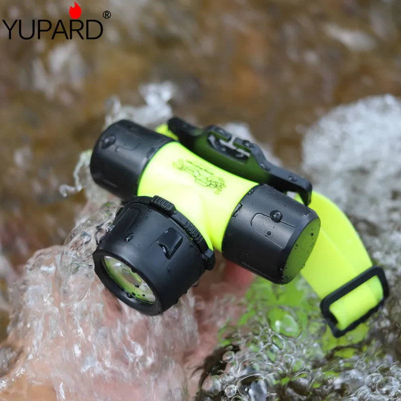 Фонарик YUPARD Q5 светодиодный для дайвинга водонепроницаемый|headlamp flashlight|flashlight