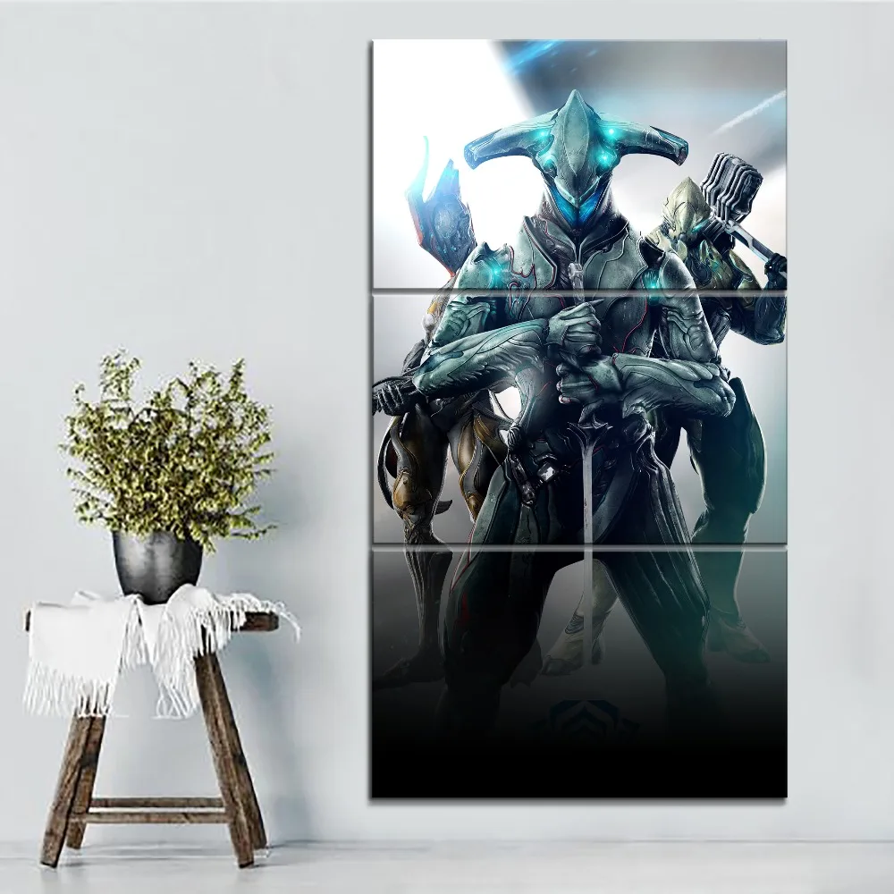 Картины на холсте для домашнего декора 3 шт. картины Game Warframe гостиной настенный