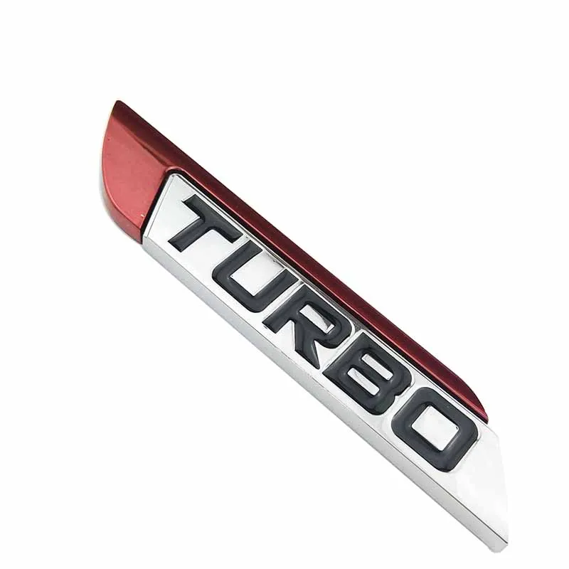Наклейка с эмблемой для автомобиля TURBO металлическая решетка задний багажник
