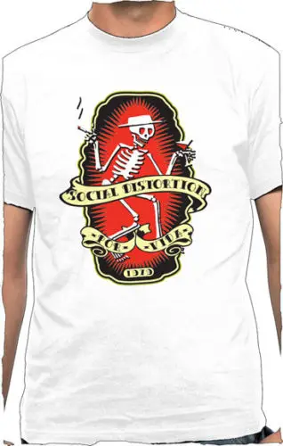 SOCIAL DISTORTION-Por Vida-футболка S-M-L-XL-3XL фирменная новинка Официальная футболка с