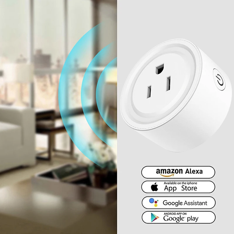 Умная розетка ES Plug с дистанционным управлением бытовая техника белого цвета WiFi 10