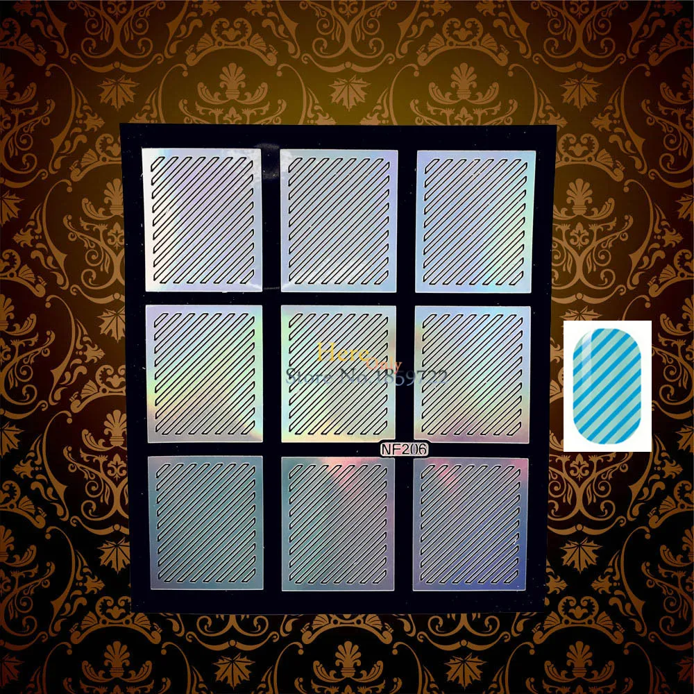 1 шт. Очаровательный 3D голографический винил для ногтей Маникюрные Переводные