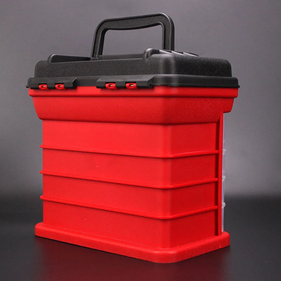 WALK FISH High Quality Portable Outdoor Plastic 5-layer Large Fishing Gear Storage Box Large Capacity Box Carp Fishing Tools