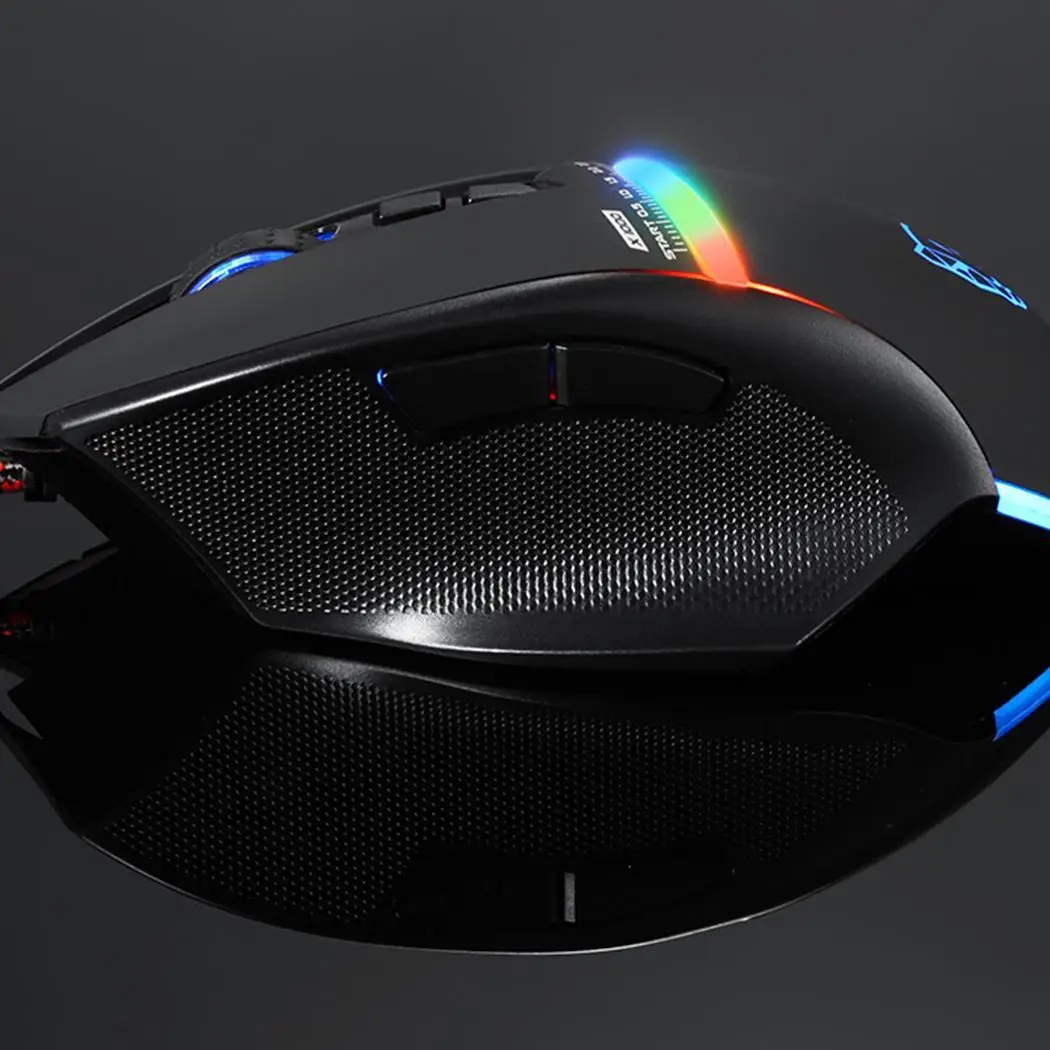MOTOSPEED V10 E sports игровая проводная мышь индивидуальное Программирование 1x с дышащей