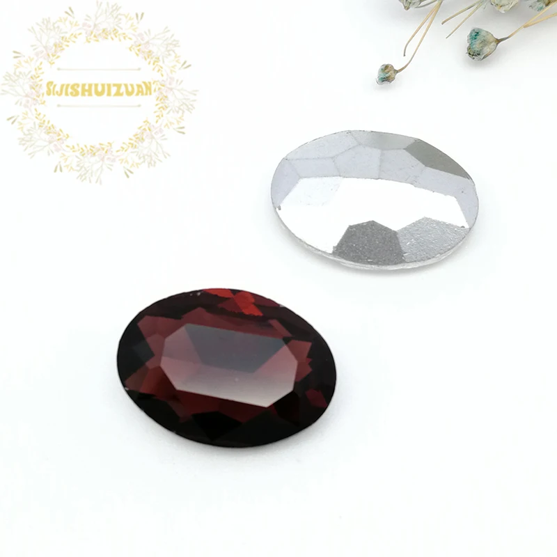 Аксессуары для мобильных телефонов винно Красный Кристалл овальной формы