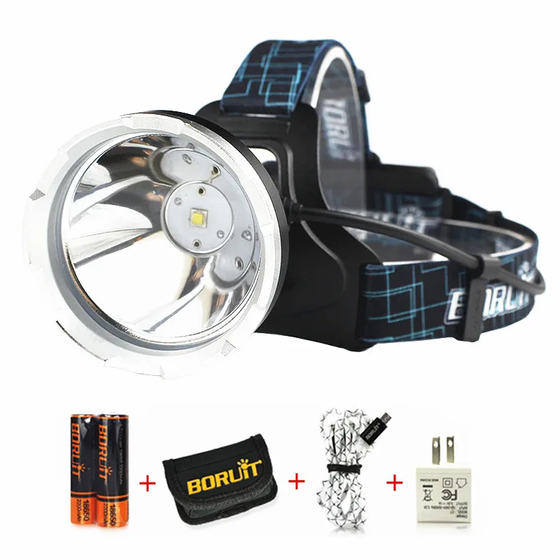 B10 3800LM XM L2 светодиодный налобный фонарь для охоты Водонепроницаемая фара USB