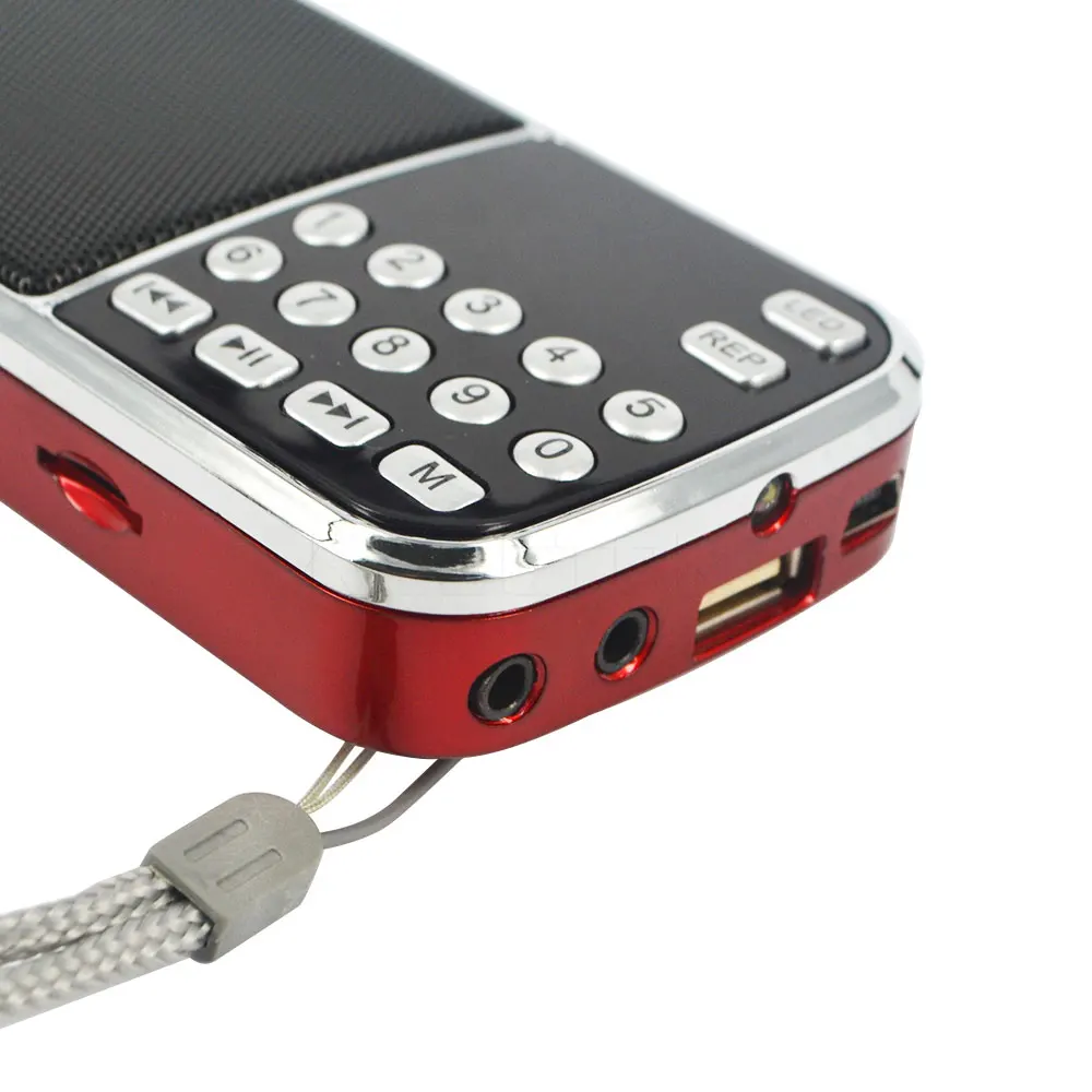 Новейшая модель L 088 Портативный HIFI мини динамик MP3 аудио плеер Усилитель фонарика