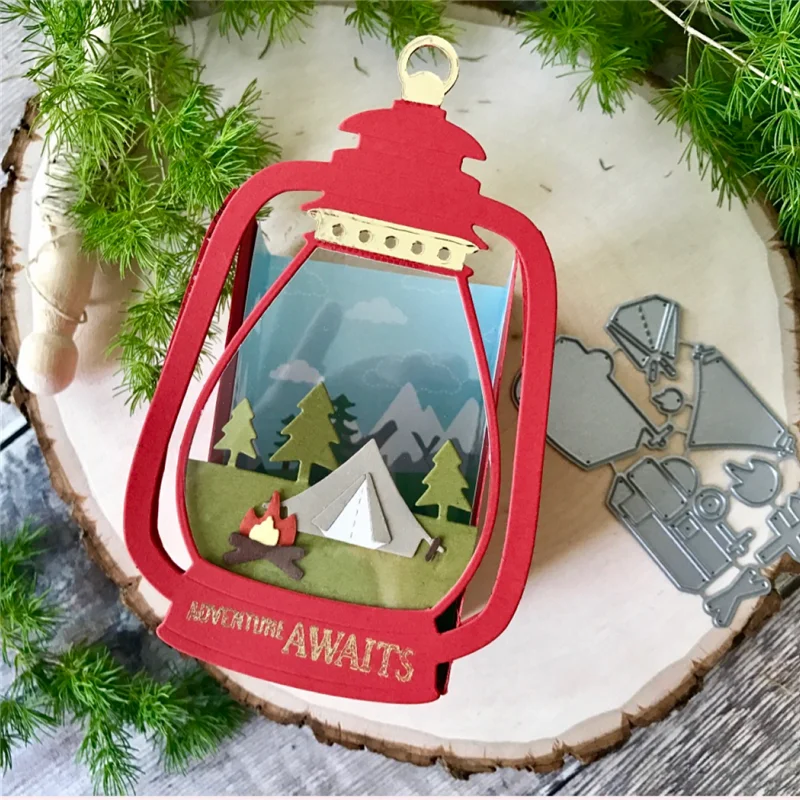 DiyArts 8 шт походные иконы металлические режущие штампы трафарет для DIY альбома