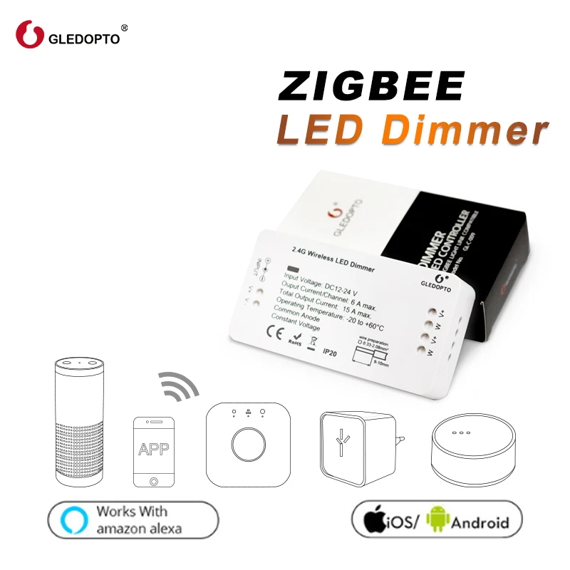 GLEDOPTO ZIGBEE ZLL звено светлый светорегулятор устройство управления умное управление
