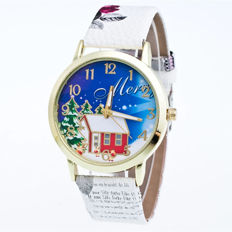 Новые модные мужские и женские студенческие часы сказка рождественский дом