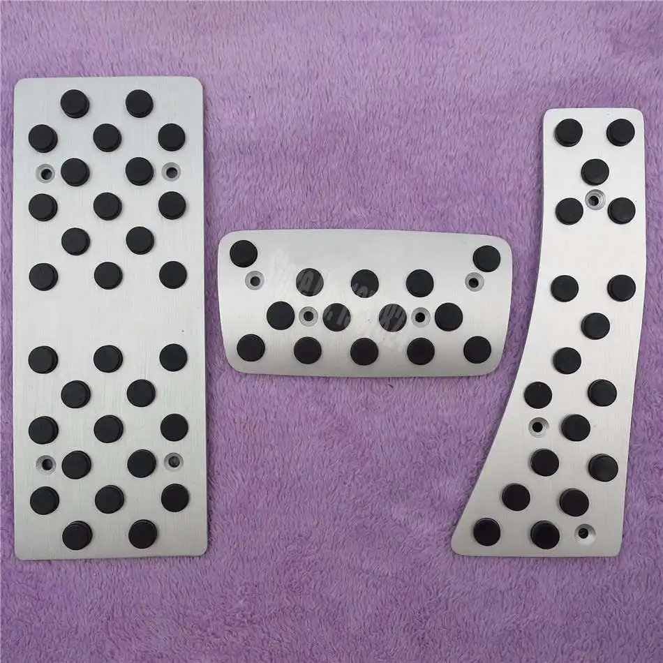 AT 3PCS DEE Алюминиевый автомобильный аксессуар для Honda CIVIC 2006 2007-2011 MT/AT акселератор тормоз подножка педали авто Стайлинг наклейка крышка - Название цвета: AT 3PCS