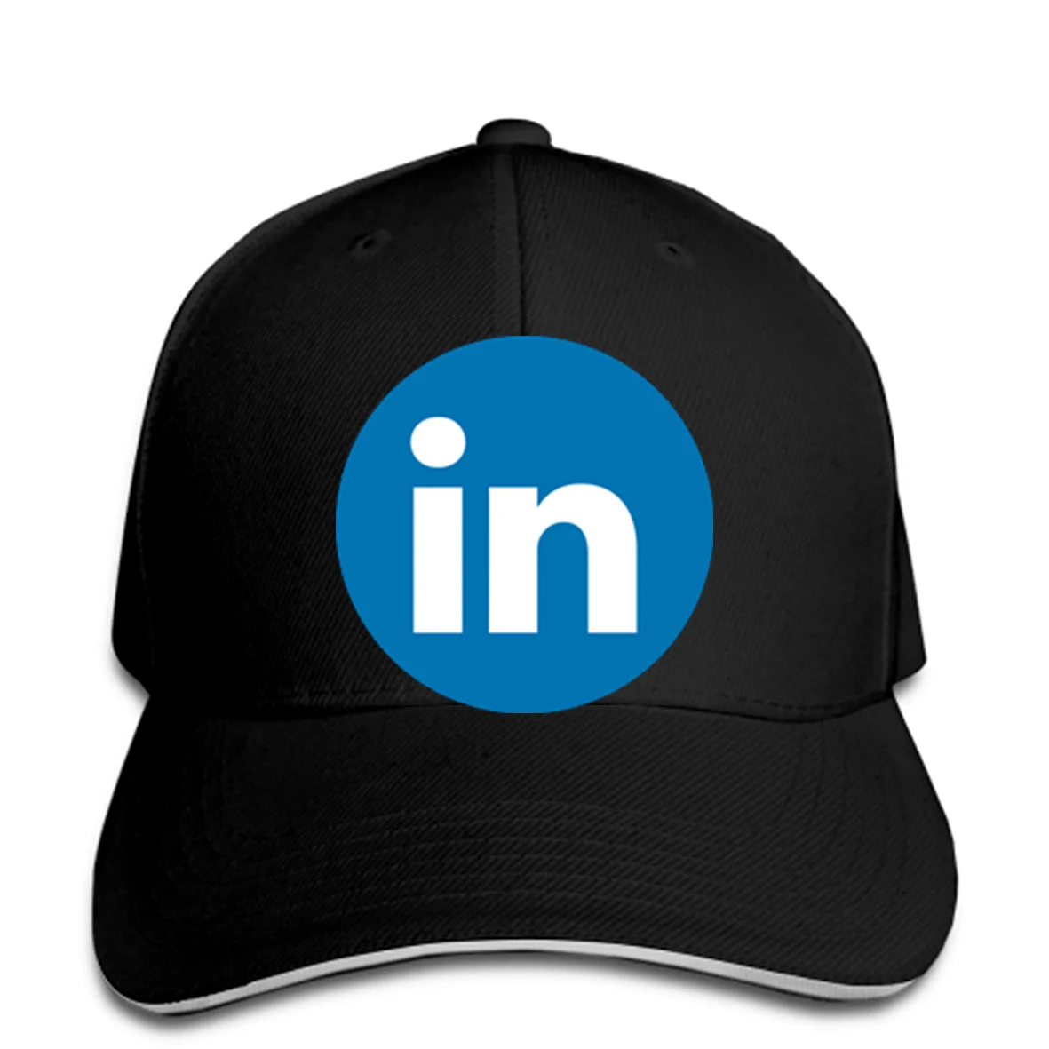 Бейсболка Linkedin значок Логотип солнцезащитный козырек Кепка|Мужские бейсболки| |