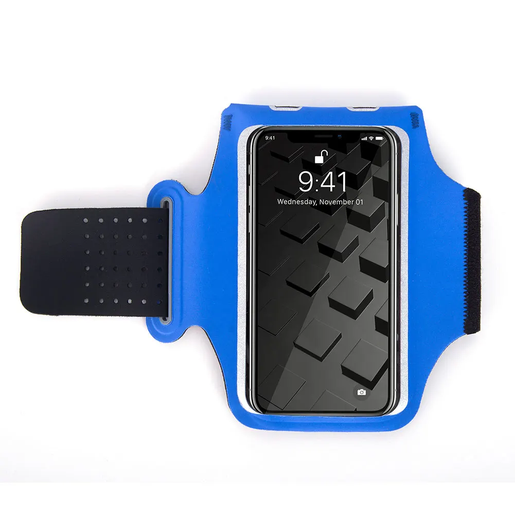 Elastic Phone Pouch Sports Running Exercise Fitness Hiking Workout Jogging Gym Armband Anti Slip Cycling Side Pocket Holder | Спорт и