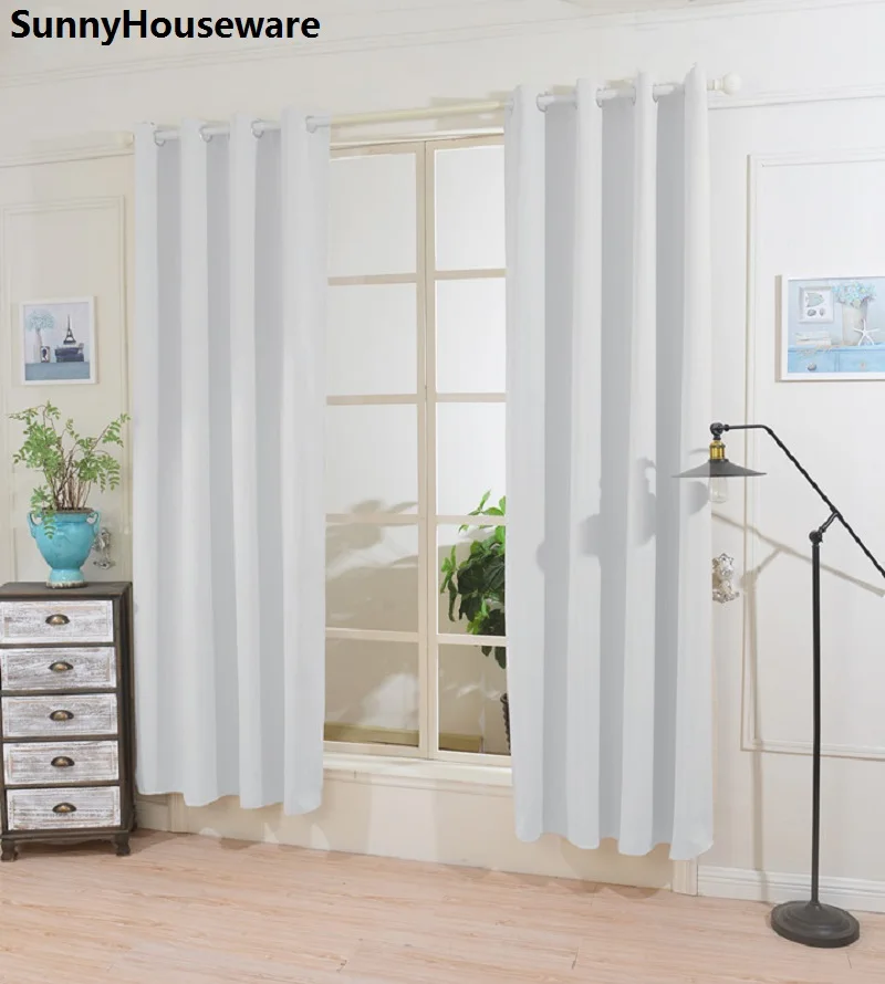 SunnyHouseware очаровательный чистый темно синие шторы полный тенты или cortinas для гостиная можно под заказ