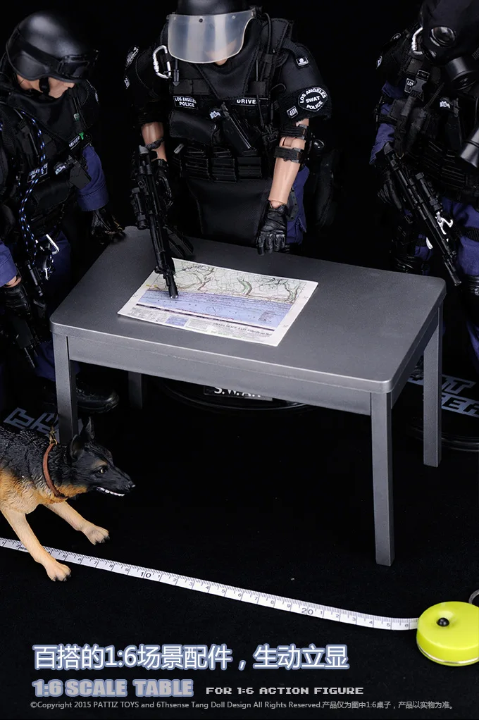 12 дюймовая фигурка квадратный стол 1:6 модель кукольного стола|Игровые фигурки и