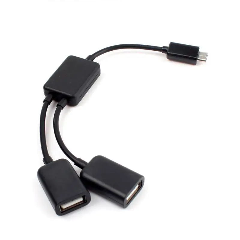 OEM двойной микро USB OTG Хост адаптер с двойным портом Hub для Galaxy S5 S4 S3 & Table #67731|adapter