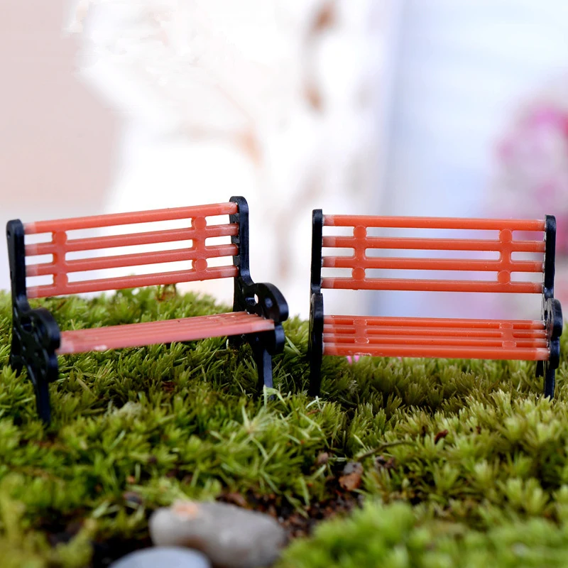 2 шт. кабошон сад миниатюры ремесленные изделия украшения миниатюра скамейка