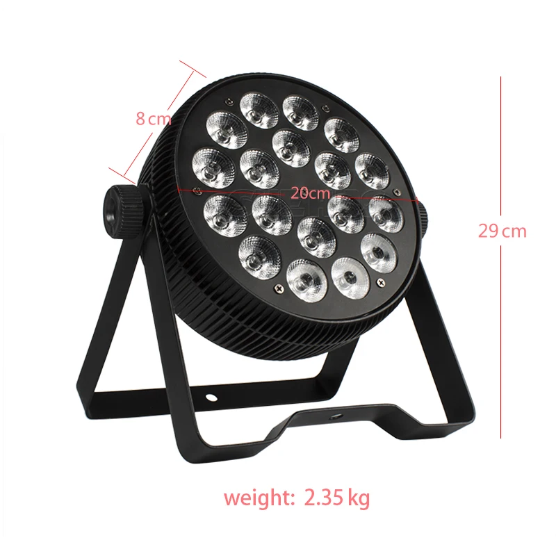 Светодиодный Par светильник 2 шт. 18x12 Вт DMX512 DJ светодиодный RGB УФ промывка KTV