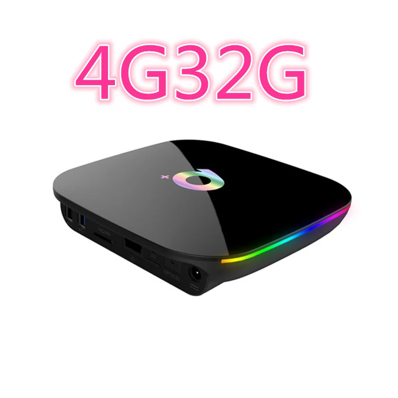 4G32G Горячая Q plus Android tv box 8,1 9. 0 OS USB3.0 wifi 4G32G 64G H6 четырехъядерный Cortex-A53 HD mi 2,0 6K VS X96 mi ni mi BOX - Цвет: 4G32G