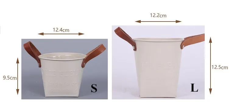 Оловянное ведро цветочный горшок садовый Декор для дома из железа сушеный с