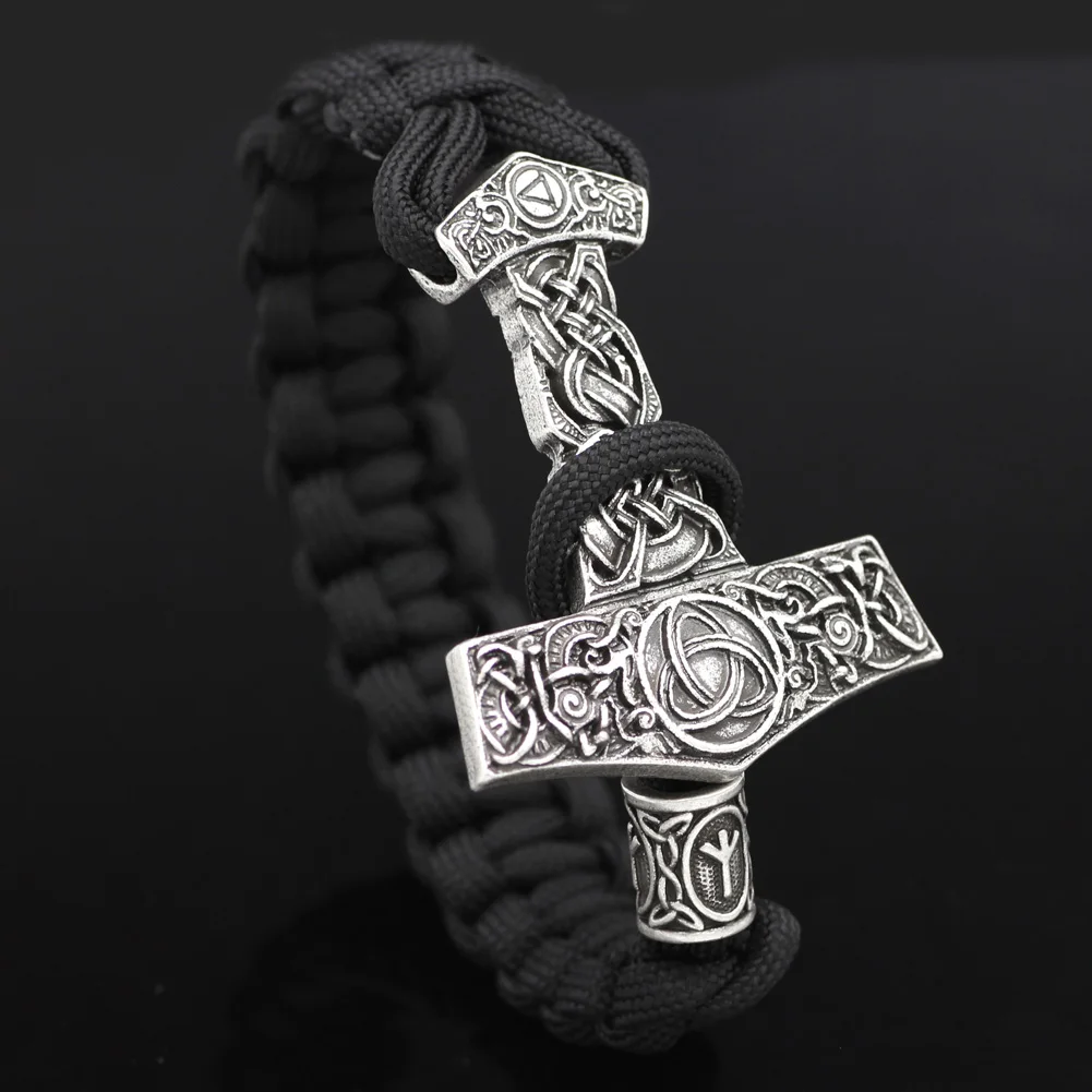 Мужские Руна викингов Thor Hammer амулет в виде молота скандинавский символ Одина