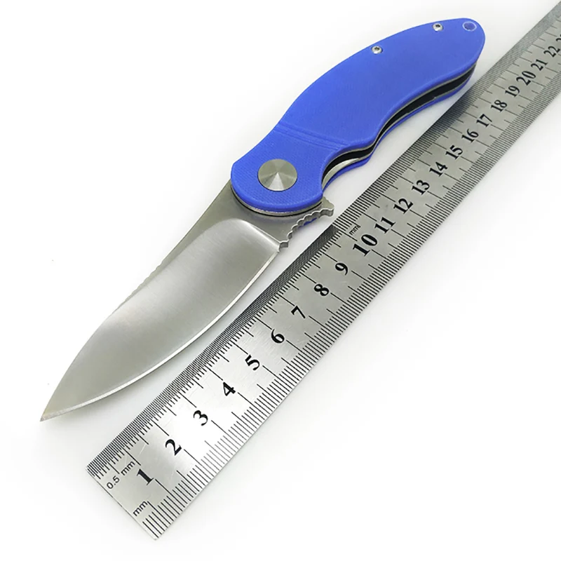 Blue 9CR18MOV тактический складной карманный нож G10 фруктовый охотничий Открытый Кемпинг спасательные инструменты утилита боевой выживания EDC Мульти ножи - Цвет: Blue