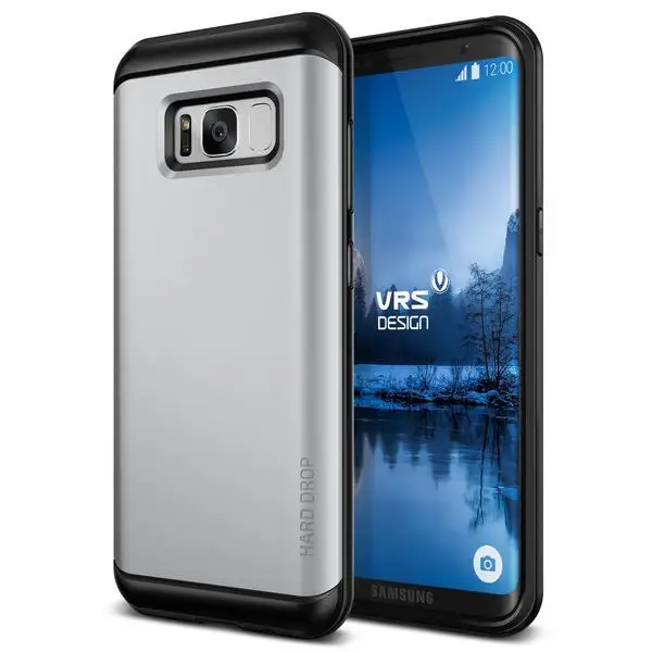 VERUS для samsung Galaxy S8 Plus, чехол, твердый, капля, PC+ TPU, гибридный, ударопрочный, тонкий, подходит для Thor Armor VRS, дизайнерский чехол S8+ чехол s - Цвет: Satin Silver