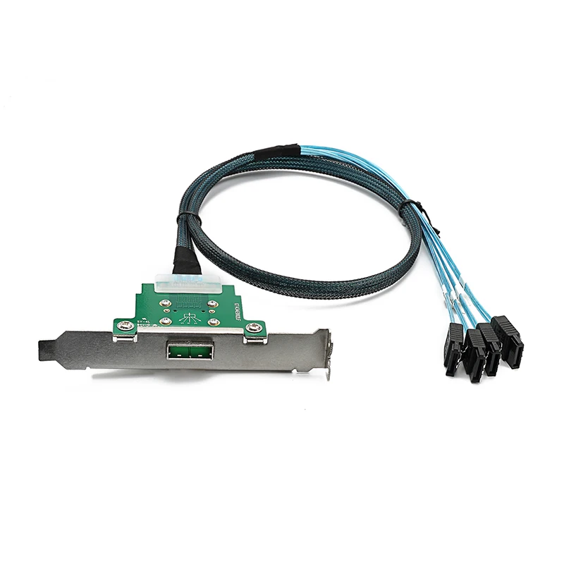 Кабель CableDeconn MINI SAS26 Pin SFF-8088 мама до 4* SATA Обратный кабель для сервера синхронизации данных кабель передачи 80 см