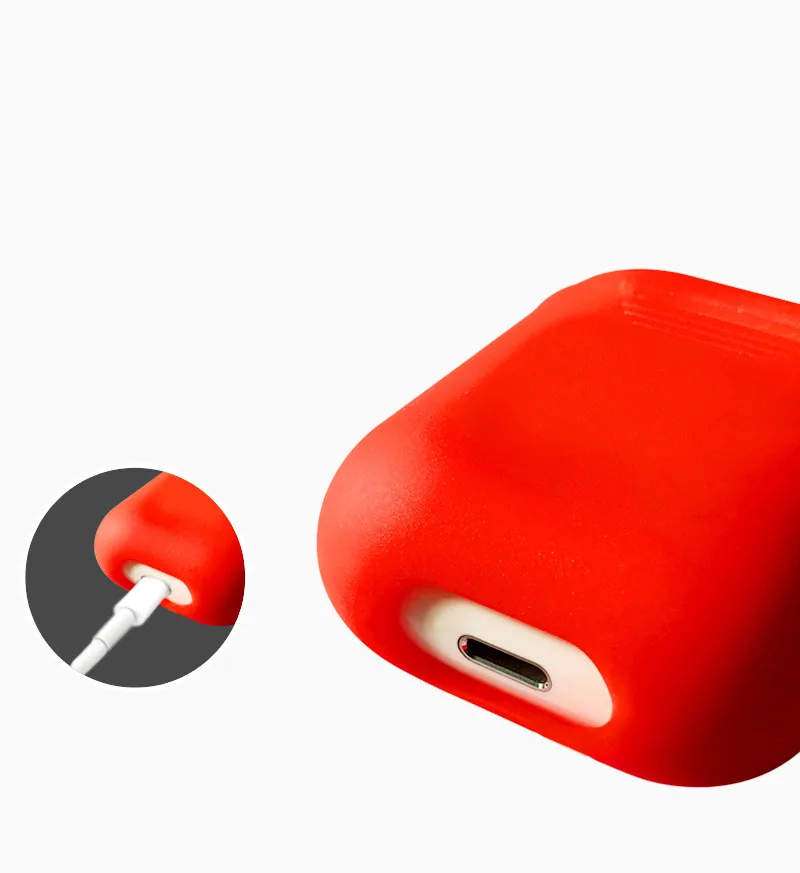 1 шт. Мягкий силиконовый чехол для A ^ pple Airpods ударопрочный наушников AirPods защитный
