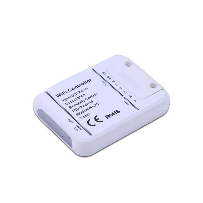 DC12V 24V WIFI RGB/RGBW/контроллер RGBWW 5CH 16 миллионов цветов управление музыкой и таймером