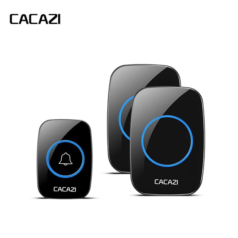 Cacazi новые светодиодный умный дом дверной звонок Водонепроницаемый 300 м Диапазон