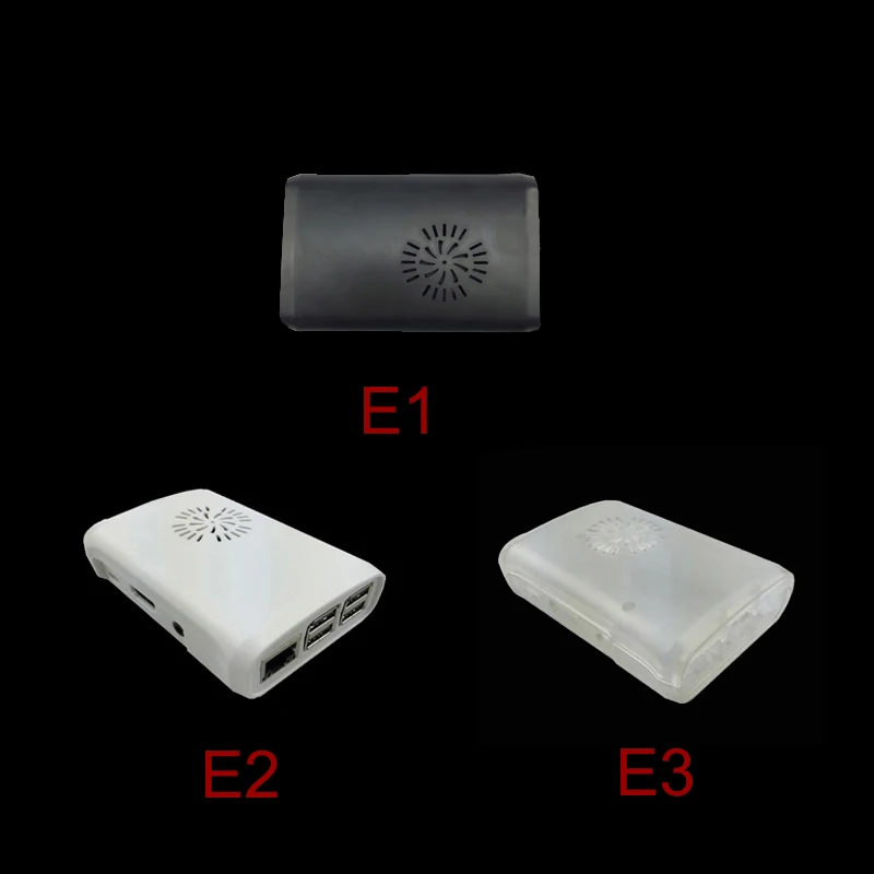 Чехол из АБС пластика + синий алюминиевый радиатор RPI 3 1 ГБ ОЗУ 2 ГГц