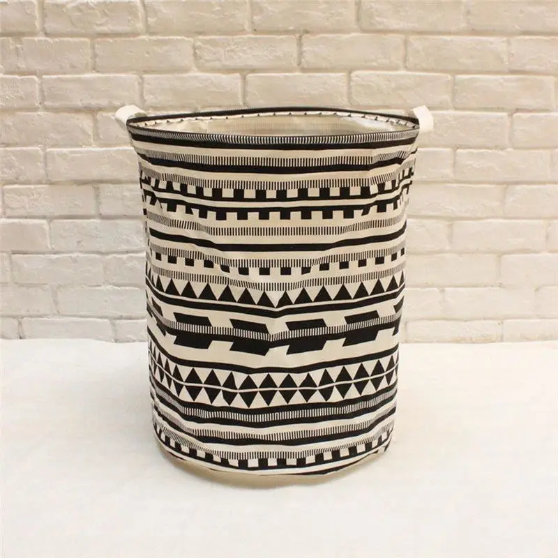 Большая корзина для белья мультяшный мешок хранения одежды в полоску домашней