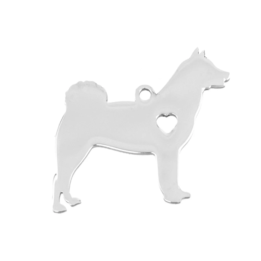 Подвеска Risul I love my Dog Siberian husky Malamute из нержавеющей стали идентификация щенка
