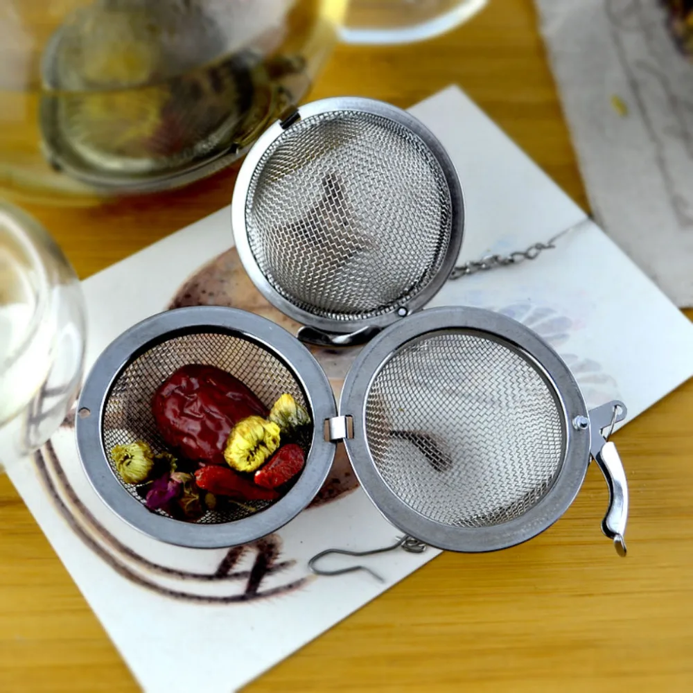 Нержавеющая сталь Infuser сетчатый фильтр Чай фильтр ложка Блокировка специй бал