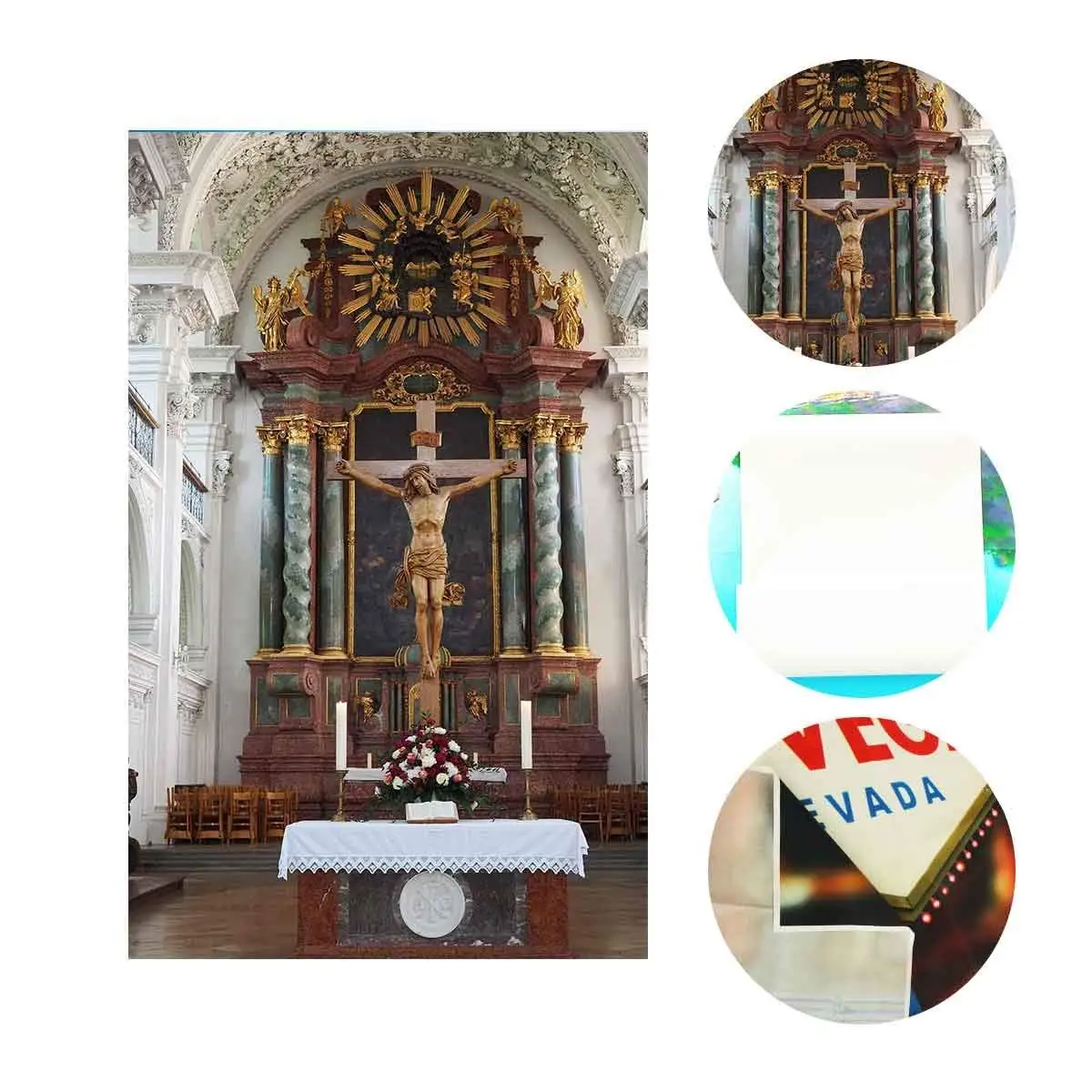 5x7ft Photography Backdrop Christian Church Interior Scene Background Studio Props | Электроника