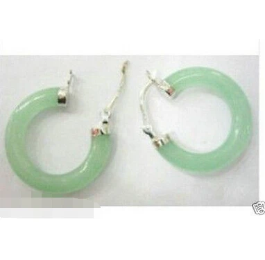 Оптовая продажа 1 пара ювелирных изделий серьги-гвоздики серьги с зеленым