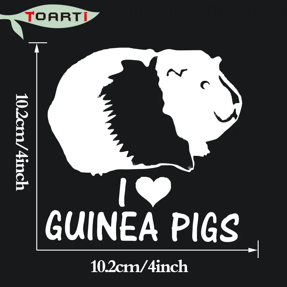 Я люблю морских свинок виниловая наклейка Diy Автомобильная Наклейка на окно