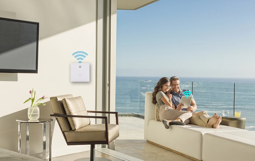 300 Мбит/с внутренняя 86 Настенная Розетка WiFi в стене точка доступа беспроводной AP WAN LAN RJ 45 порт ретранслятор маршрутизатор