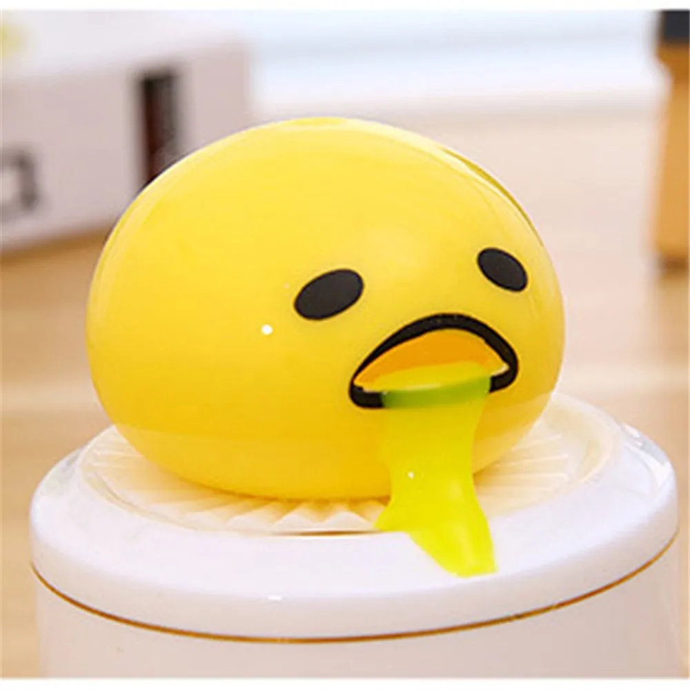 Squishy рвотных яичный желток против стресса успокаивающий желтый ленивое яйцо