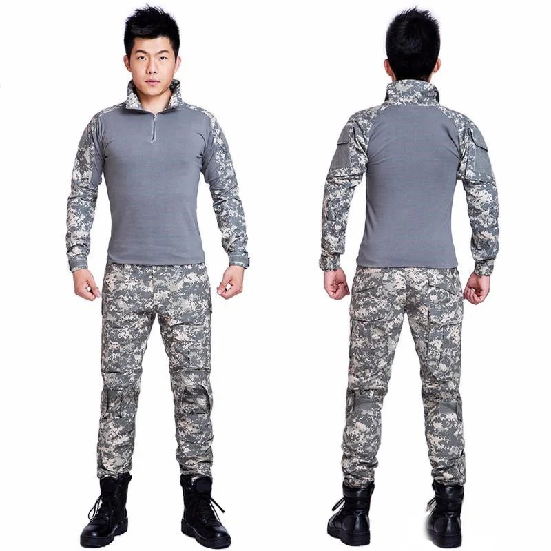 

Army Tactical military uniform Airsoftsport Frog Camouflage Suit US Army Combat Suit BDU Hunter and Fishing Shirt and Pants