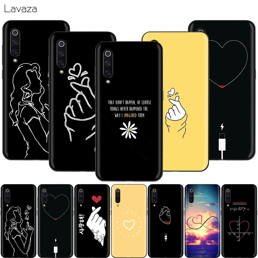 Lavaza Kpop Сердце Любовь палец чехол для Xiaomi Mi 9 Pro 8 6 A1 A2 Pocophone F1 Lite Max 3 10 Redmi K30|Бамперы| |