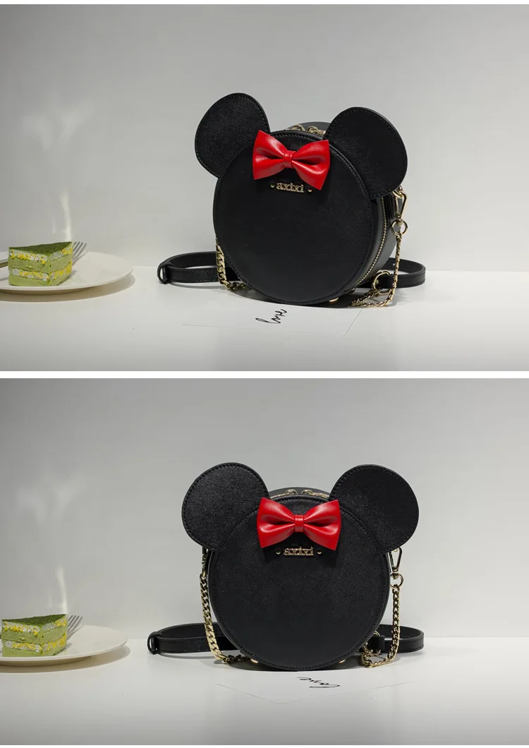 Disney мультфильм Микки плюшевый рюкзак женская сумка из искусственной кожи женская сумка для плеча meaaenger модная женская сумка подарок оригинальная сумочка