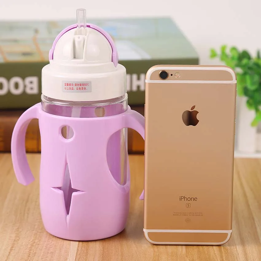 260 мл качественная детская стеклянная бутылка с широким горлышком пылезащитным