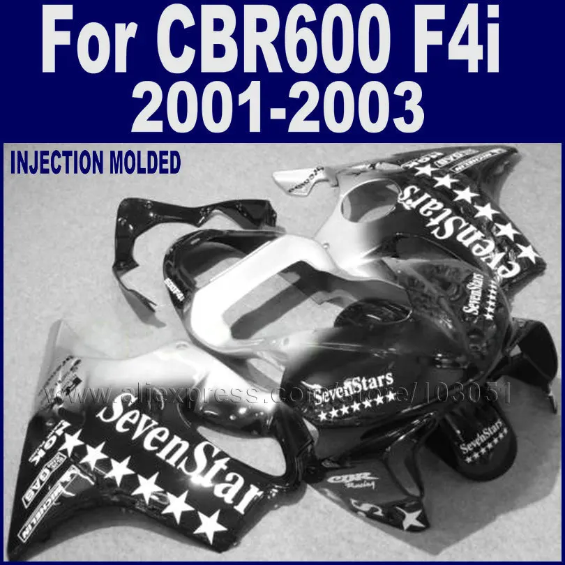 Дорога обтекатели комплект для Honda 2001 2002 2003 черный Sevenstars CBR 600 F4i 01 02 03 Cbr Aftermarket