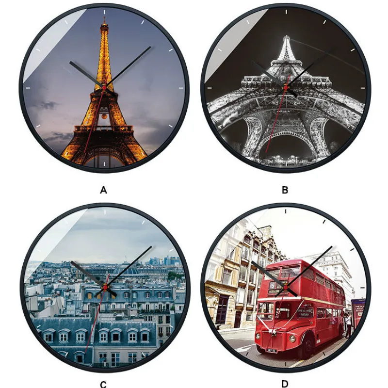 Креативные настенные часы современные тихие с механизмом для спальни гостиной